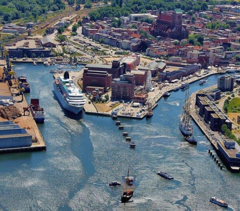 Historischer Ohlerich Speicher Hafen Wismar Ap.18 Екстер'єр фото